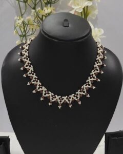 Brown and White Necklace
