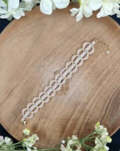 White Beads Bracelet