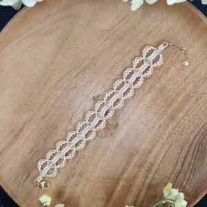 White Beads Bracelet